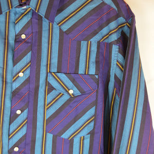 WRANGLER Long Sleeve Western Cowboy Shirt